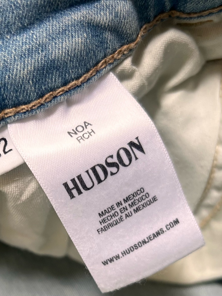 Hudson Jeans Noa Rachel High Rise Straight Ankle Jean Size 32 Stretch Light — image 7 of 8